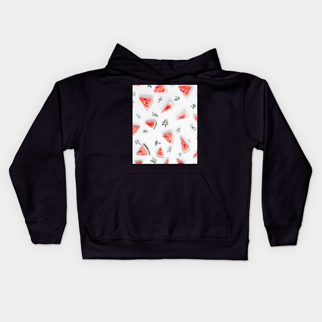 Juicy Melons Kids Hoodie by Abstractdiva